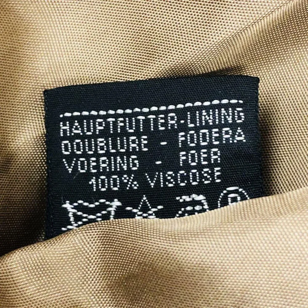 Vintage Burberry Women's Size XL / 44 Tan Brown Wool Long Coat AUTHENTICATED - Picture 7 of 10